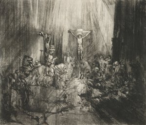 Christ Crucified Between Two Thieves (The Three Crosses) by Rembrandt van Rijn